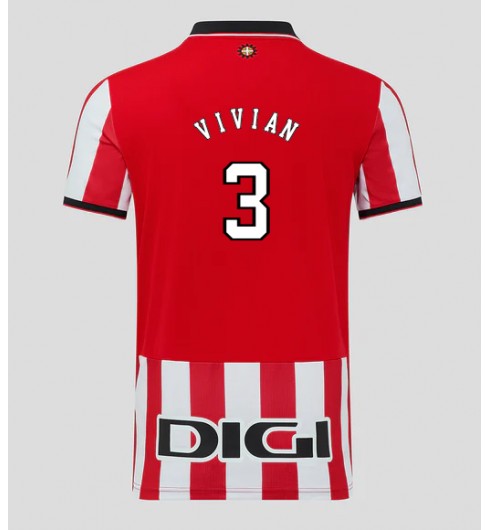 Athletic Bilbao Dani Vivian #3 Domácí Dres 2025-26 Krátký Rukáv Athletic Bilbao Dani Vivian #3 Domácí Dres 2025-26 Krátký Rukáv